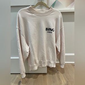 Anine Bing pale pink sweatshirt size S